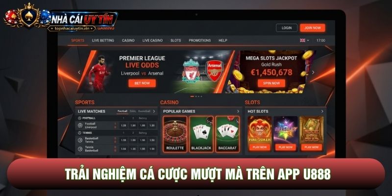 Trải nghiệm cá cược mượt mà trên app U888