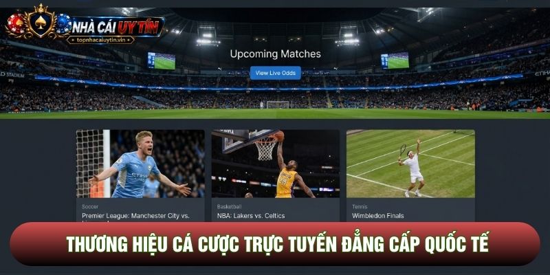 Thương hiệu cá cược trực tuyến đẳng cấp quốc tế